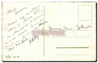Arranjo de flores de pensão — editor Collaro, n° 64 — Verso