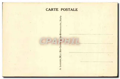 Parque de VERSAILLES — Hameau de Marie-Antoinette — O Ponte de Pedra e o Presbitério — Verso