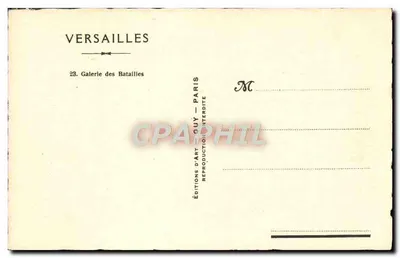 Versailles — Galerij van de Slagen — Edities d'Arte Guy — Achterkant