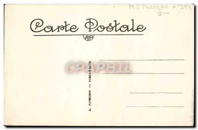 St. Germain-en-Laye — O Castelo (fachada sudoeste) e a Capela — A. P. — Verso