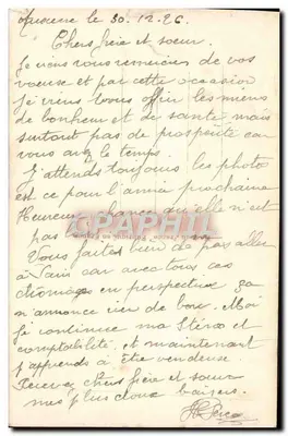 Zimowy krajobraz — zasnieżone drzewo, zachód słońca — DÉDR 1365 — Rewers