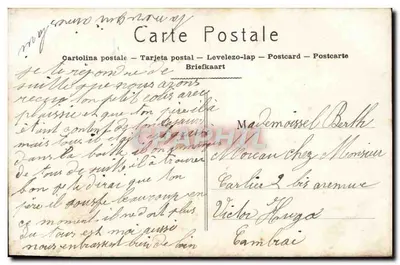 Gui Porte-Bonheur — Carte de vœux com mulher segurando gui — JAK Paris n°2160 — Verso