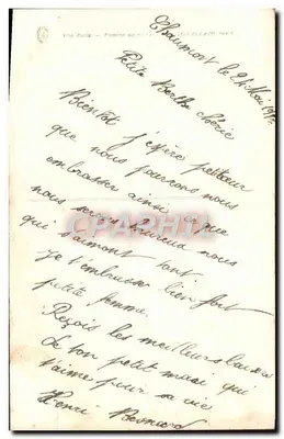 Entre dois beijos — Poema de amor — Revanche, Paris — Verso