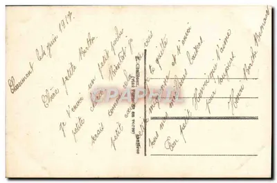 Jovem soldado em uniforme azul — 'Les Jeunes Poilus Les Auront' — Gloria, n° 282/2 — Verso