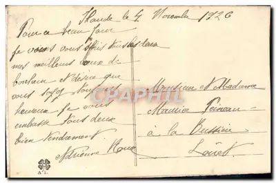 Flor de pensamento — cartão postal bordado — editor desconhecido — Verso