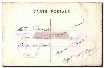 Paysage hivernal — Bonne Année — R. Perrouve — Rewers