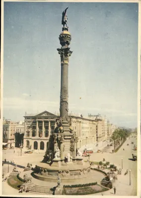 Coluna da Liberdade — Praça de Catalunya — Barcelona — editor G. Vidal e Cie