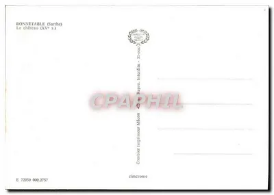 Bonnétabelle — Zamek (XVe s.) — Cing — Rewers