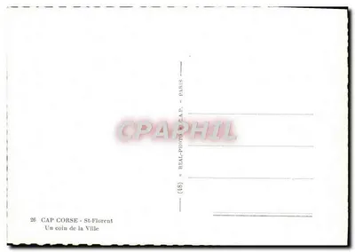 CAP CORSE - St-Florent — Een hoekje van de stad — C.A.P. - Paris — Achterkant