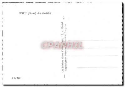 Corte (Corsica) - La fortezza — Yvon, n° 812 — Verso