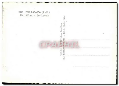 Peira-Cava (A.M.) — De Lacets — Edities MAR, N° 2313 — Achterkant