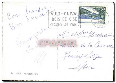 Ault - Widok ogólny — wydawca C.A.P. n°14 — Rewers