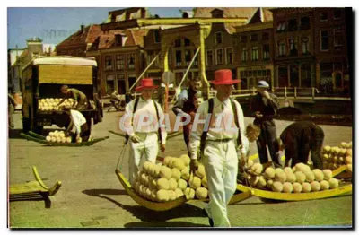 Mercado de queijos em Alkmaar — Holanda