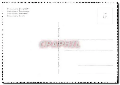 Femmes en tenue traditionnelle néerlandaise — Spakenburg — éditeur J. P. n° 116 — Verso