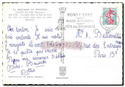 Ponta do Raz — Finistère — Éditions d'Art Iris — Verso