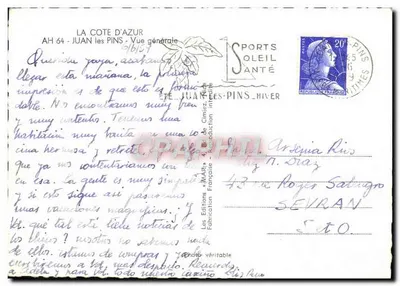 Juan-les-Pins – Allgemeiner Blick – Les Éditions de Cimiez — Rückseite