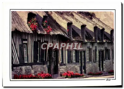 Casas com colmios e telhados de palha — Tourgeville — editor IRIS