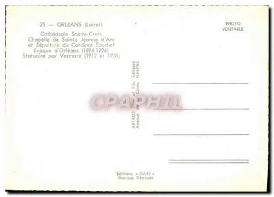 Cattedrale di Santa Croce — Cappella di Santa Giovanna d'Arco e Sepoltura del Cardinale Touchet — Editore Gaby — Verso