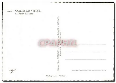 Góry Verdon — Punkt Sublimny — Editions du Verdon — Rewers