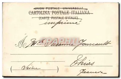 WENECJA - MOST ŚWIETYCH ŚPIĄCZYCH — wydawca Cartolina Postale Italiana, numer seryjny nie widoczny — Rewers