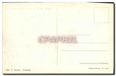 Castello di Gressoney-Saint-Jean — vista panoramica — Ed. A. Squindo, n. 17025 — Verso