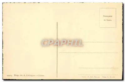 Fontalnemore i rzeka Lys — widok panoramiczny — Prop. ris. A. Calcagno - Caluso — Rewers
