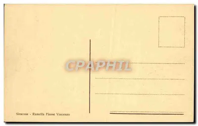 Siracusa — Papyrus-Pflanzen am Anapo — unbekannter Verleger — Rückseite
