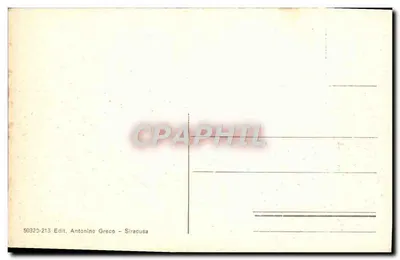 Siracusa - Anfiteatro — editor Antonino Greco, n° de série 50320-213 — Verso