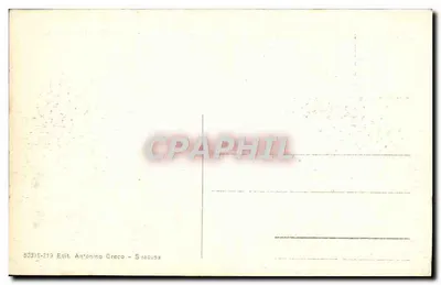 SIRACUSA - Ginásio Greco-Romano — editor Antonino Greco, n° 53315-219 — Verso