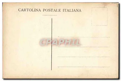 Mulher em vestido antigo — dançarina com bastão e leque — Cartolina Postale Italiana — Verso