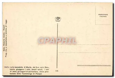 Valle di Pompei — panorama — Ediz. Roberto Zezda, Neapol — Rewers