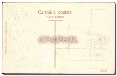 Girgenti — Świątynia Kastora i Polluksa — Artystyczna fotografia G. Crupi, Taormina — Rewers