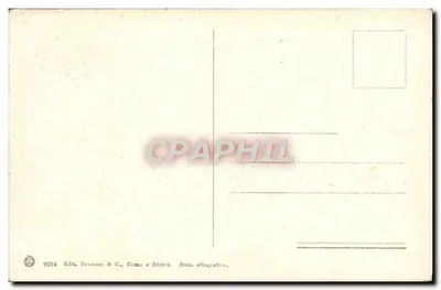 Messina widziana z ferryboatu — przed trzęsieniem ziemi 28 grudnia 1908 — wyd. Brunner & Cie, Como — Rewers