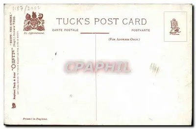 Mulher sentada com um grande vaso — Egito — Tuck's Post Card n°1189/2002 — Verso