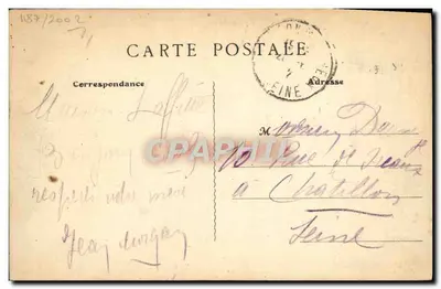 Campo de Maisons-Laffitte — Um canto do Campo — B. E., Paris — Verso