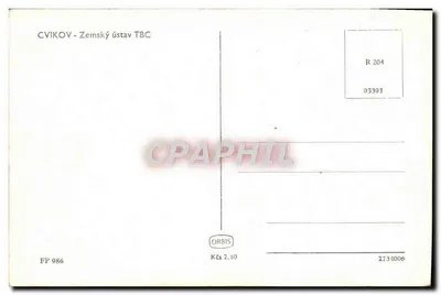Cvikov - Zemský ústav TBC — wydawca ORBIS, nr FP 986 — Rewers