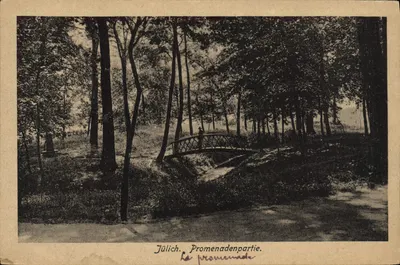 Jülich. Promenadenpartie — Jülich. A promenade — editor: Mag. Röhlter, Jülich