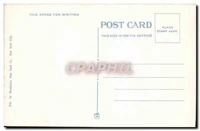 Gemeentelijk gebouw en bruggen, New York City — serie 546 — uitgever Manhattan Post Card Co. — Achterkant
