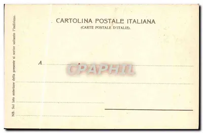 Virgem com o Menino cercada por anjos — ilustração bizantina — Cartoline Postale Italiana — Verso