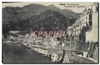 Amalfi - Panorama com o Convento dos Capuchinhos — Ed. Fratelli Lamagna - Salerno