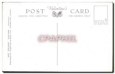 Kaplica Świętego Jerzego, Zamek Windsor — widok wewnętrzny — wydawca Valentine & Sons, nr 1395 — Rewers