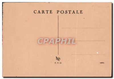 Carrosse hivernal — scène de forêt enneigée — éditeur C. P. 66 — Verso