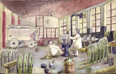 Askeri tamir atölyesi — çalışma sahnesi — n° 282/195