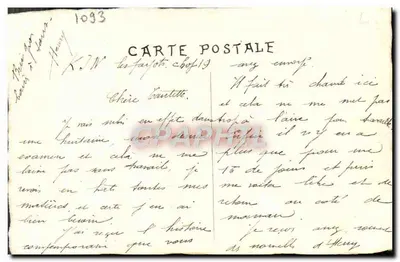 Portrait de Monsieur Calinard — dessin à la mine — H. Calinard — Verso