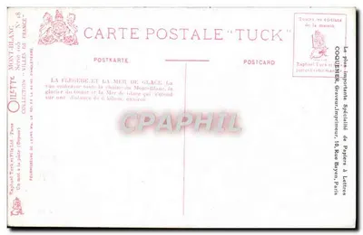 La Flegère e o Mar de Gelo — Mont-Blanc — Tuck — Verso