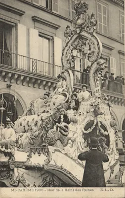 Mi-Carême 1906 — Carro da Rainha das Rainhas — E. L. D.