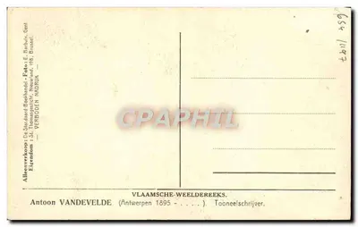 Antoon VANDEVELDE — Escritor de Teatro — Vlaamsche-Weeldereeks, Gent — Verso
