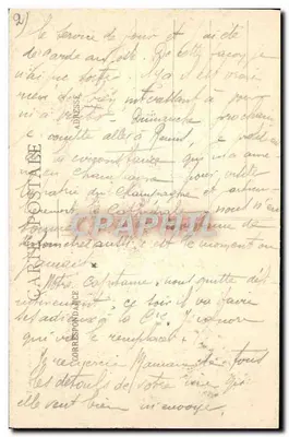 Leven in het kamp — Binnenkant van een tent — Librairie Militaire Guérin, Mourmelon — Achterkant