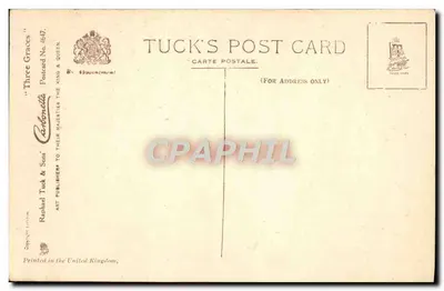 Drie Grazien — Carbonnette — Tuck & Sons — Achterkant