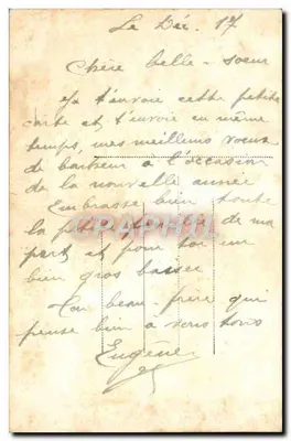 Buquê de mimosa e de oublies — Afeição Lembrete — LUX 102/1 — Verso